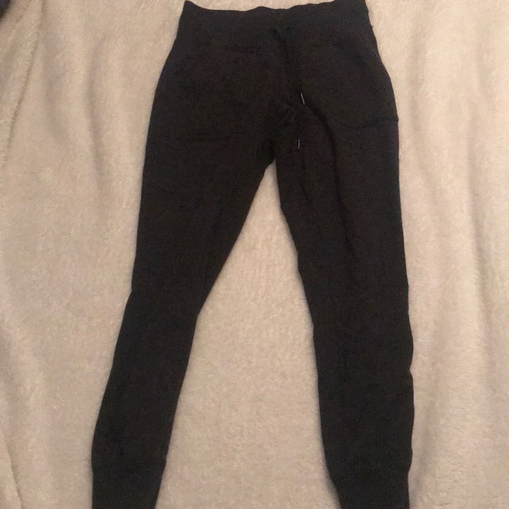 LULU LEMON dark grey cotton joggers